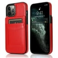 thumbnail image 5 of iPhone 13 Pro Max Case, Leather Wallet Case iPhone 13 Pro Max 6.7", PU Leather Case, Built in Stand Wallet Credit Card Holder Case 5 Card Slots Case For Apple iPhone 13 Pro Max, Red, 5 of 10