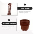 thumbnail image 3 of Weiweiguan 6 Sets Hanging Flowerpot Plastic Succulent Planter Decorative Orchid Hanging Pot, 3 of 7