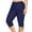 Blue, variant on Women's Swim Capris Pants Quick Dry Modest Swimsuits High Waist Swim Briefs Beach Shorts Ruched High Cut Full Coverage Knee Length Tankini Swim Shorts Upf 50+ Bathing Suit Bottoms Beach Pants