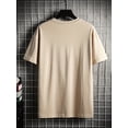thumbnail image 6 of Men's 100% cotton fashionable casual loose oversized retro motorcycle pattern printed round neck short sleeved t-shirt, 6 of 9