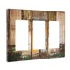 thumbnail image 1 of Cubierta de interruptor de luz de 3 bandas para puerta de granero occidental, placa de pared decorativa de madera rústica, placa frontal de interruptor Gfci única de triple balancín para decoración de, 1 of 1