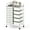 White, variant on Resenkos 15-Drawer Rolling Storage Cart with Chrome-Plated Metal Frame and Wheels - White