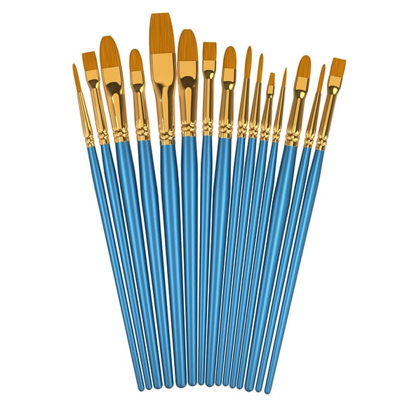 Ensemble de 50 Pcs de Pinceaux à Cheveux Naturels Doux Kit de Peinture pour Artistes