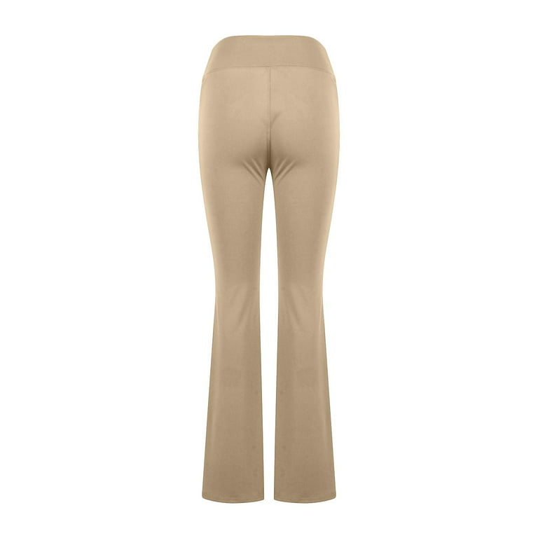 Camryn High Waisted Button Detail Leggings in Beige