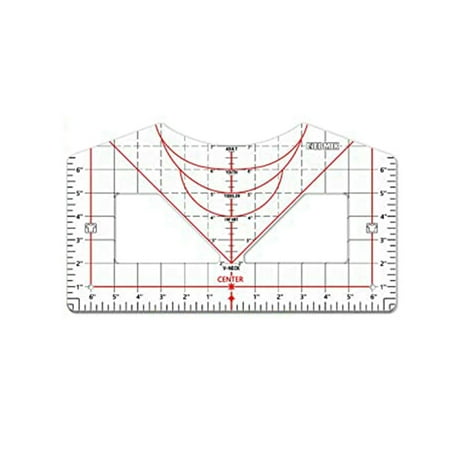 

Wovilon T-Shirt Calibration Tool Ruler T Shirt Ruler To Center Design Tshirt Measurement Tool With Heat Tape For Heat Press Home Tool Kit Tools & Home Improvement