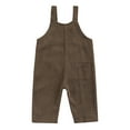 thumbnail image 2 of Baby Boy Girl Corduroy Overalls Suspender Bib Pants One-Piece Strap Jumpsuit, 2 of 6