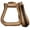 Light Brown, variant on Showman Leather Covered Western Stirrups