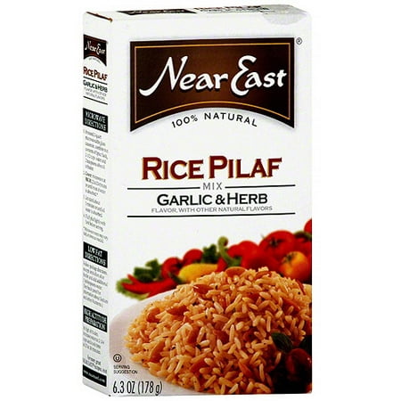 Near East Garlic & Herb Rice Pilaf, 6.3 oz (Pack of
