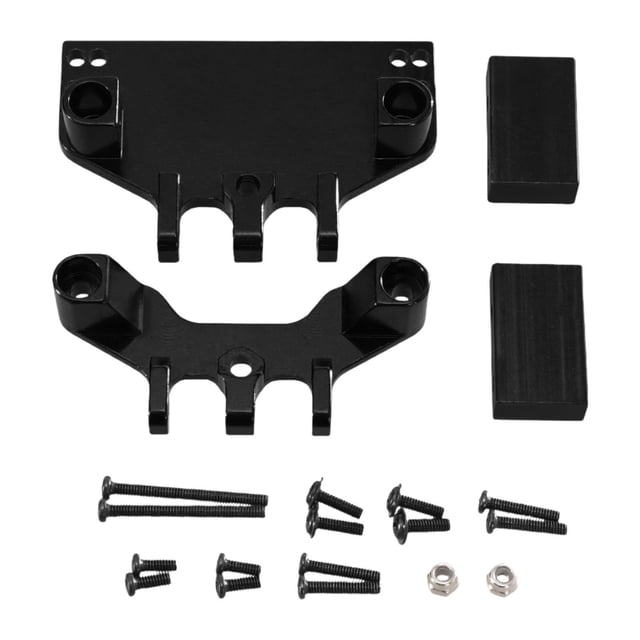 HILABEE Support de Fixation pour Volant RC Échelle 1:12 Robuste DIY pour MN86S MN86 MN128 Noir