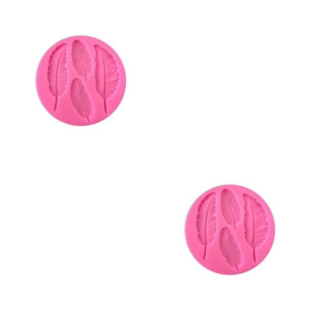 Yuarrent Feiqiong lindas plumas en forma de molde de pastel de Chocolate DIY utensilios para decoración de tortas con Fondant molde de silicona No.01 2piezas Yuarrent CBP096299