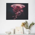 thumbnail image 6 of Naloa Mesmerizing Pink Jellyfish Print Canvas Picture,Wall Pictures, Modern Decorative Poster,Art Prints for Bedroom, Toilet, 40 x 30 cm, Built-in Wooden Frame, 6 of 6