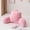 Babypink-Large, variant on Faux Readingow Bed Wedge Large Adultrest With Arms Support For Sitting Up In Bed/couch Bedrest