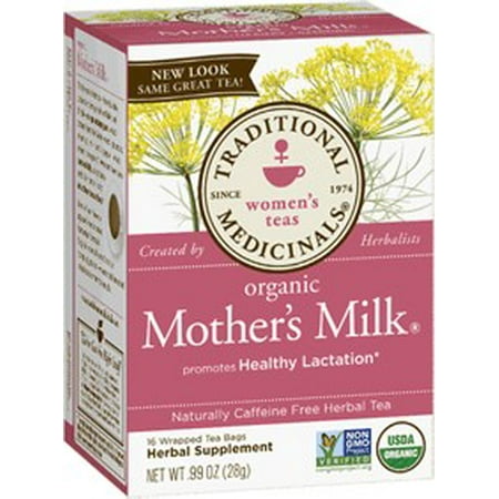 TRADITIONAL MEDICINALS Sachets de thé de lait de femmes Thés mère biologique - 16 CT