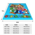 thumbnail image 4 of Luigi Super Mario Brother Flannel Blanket Cozy Ultra-Soft Micro Fleece Throw Blanket 50"x40" For Sofa Couch Bed Office Travel, 4 of 7