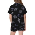 thumbnail image 3 of WOYY Toddler Girls Cute Ocean Print Short Sleeve Top Shorts Outfits Sleepwear, Sizes 2-3T, 3 of 3