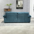 thumbnail image 5 of SEENYOO 84" Cloud Couch, Sofas for Living Room, Chenille Material, Memory Foam, 2 Throw Pillows, Compact Deep Seat Sofa, for Office Lounge Apartment, Blue, 5 of 14