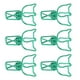 thumbnail image 3 of 100 clips para carpetas de gatitos, estilo animal lindo, sujeción fuerte, abrazaderas huecas para carpetas de gatos para notas, papeles, ropa, color verde, 3 of 5