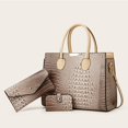 thumbnail image 2 of Conjunto de tres piezas de textura de cocodrilo versátil, bolso de mano cruzado de un hombro, a la moda xuanjing unisex, 2 of 2