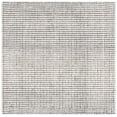 thumbnail image 2 of SAFAVIEH Abstract Stephanie Plaid Wool Area Rug, Gray/Ivory, 6' x 6' Square, 2 of 12
