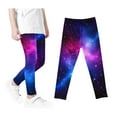 thumbnail image 1 of Odeerbi 3-12 Años Leggings Niñas Estampado Cielo Estrellado Mallas Elásticas Pantalones Cintura Alta Starlit Panty Suave, 1 of 4