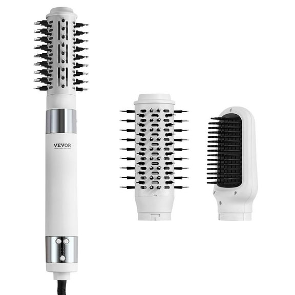VEVOR Hair Dryer Styler, Ionic Hair Dryer Brush, 110,000RPM High-Speed Hot Air Styler with Brushless Motor, Oval & Paddle Brush, Blow Dryer Brush Styling Tool for Fast Drying Volumizing