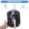 thumbnail image 4 of OULII Welding Auto Darkening Hand Held Welding Mask Dark Maroon 1Set, 4 of 8