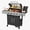 Black, variant on Clouddwell 4 Burner Gas Propane Grill, with 4 Casters, Side Table, and Thermometer, Patio Garden BBQ Grill Perfect for Camping, Silver