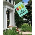 thumbnail image 2 of Thideape Watermelon Ice Cream Day Summer Houses Flag Double Sided Burlap Outdoor Decor Flags 28 x 40 Inch, 2 of 5