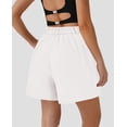 thumbnail image 2 of SHORTS PRETTYGARDEN 2025 Mujer Tiro Alto Pierna Ancha Blanco Talle S, 2 of 5