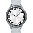 thumbnail image 2 of Samsung Galaxy Watch 6 Classic 47mm Bluetooth Smartwatch con bisel giratorio, rastreador de fitness, entrenamiento avanzado del sueño, plateado (reacondicionado), 2 of 5