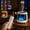 White, variant on Jellyfish Aroma Diffuser Portable Aurora Flame Diffuser,300ml Ultrasonic Cold Mist Humidifier,7-color aurora light Essential Oil Diffuser w/Auto-Off Function,for Home Room,Bedroom