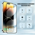 thumbnail image 2 of SOATUTO Screen Protector Compatible With iPhone 15 / 15 Plus / 15 Pro / 5 Pro Max Tempered Glass Touch Sensitive,Case Friendly, 9H Hardness HD Clear Anti Scratch, Bubble Free - iPhone 15 Pro,1 Pcs, 2 of 6