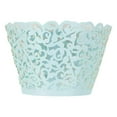 Efavormart 25 Pack | Blue Lace Laser Cut Paper Cupcake Wrappers, Muffin ...