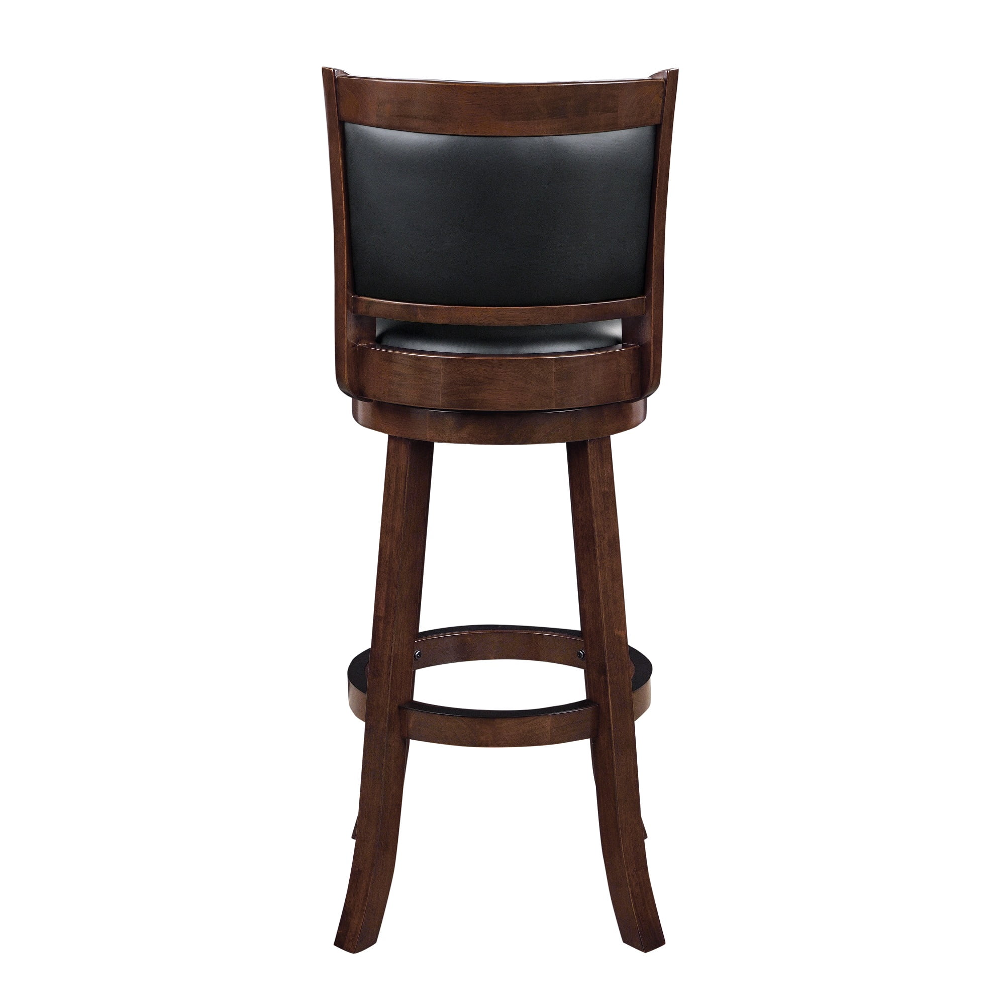 Boraam Augusta Extra Tall Bar Height Swivel Wood Kitchen Bar Stool, Cappuccino Finish