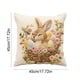 thumbnail image 3 of Funda de almohada de punto de pelo corto | Suave y acogedora, cuadrada y decorativa para sofá cama | Tela de pelusa de 45 x 45 cm, ideal para decoración del hogar, 3 of 6