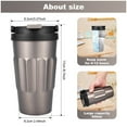 thumbnail image 2 of Tasse à Café Isolée 500 ml Gobelets Étanches avec Poignée Bouteille d'Eau Isolée en Acier Inoxydable 304 Gobelet Isolé Portable, 2 of 9