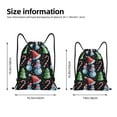 thumbnail image 2 of Balery Disco Mirror Ball Snowman Pattern Drawstring Backpack Bag Sport Gym Sackpack Cinch Bags Pattern Drawstring Backpack Bag Sport Gym Sackpack Cinch Bags -Small, 2 of 6