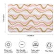 thumbnail image 3 of Pink Gold Wave Marble Pattern Bathroom Rugs Mat,Non Slip Microfiber Bathroom Rug,Rubber Backing,Soft Bathroom Mats for Bathroom Floor,Tub and Shower,17x27in(43x68cm), 3 of 5