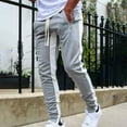 thumbnail image 4 of UDIYO Men Autumn Winter Zipper Casual Sports Running Tight Trousers Sportswear Pants, 4 of 7