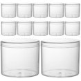 thumbnail image 1 of 15Pcs Clear Plastic Round Storage Jars with Lid Reusable Cereal Honey Storage Jars, 1 of 7