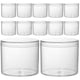 thumbnail image 1 of WORGEOUS Frascos de almacenamiento redondos de plástico transparente con tapa, tarros de almacenamiento de miel y cereales reutilizables, 15 Uds., 1 of 8