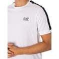 thumbnail image 4 of EA7 Chest Logo T-Shirt, White, 4 of 5
