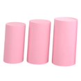 thumbnail image 5 of perfeclan 3 Pieces Cylinder Plinth Stand Covers,Cylinder Plinth Covers Elegant Cylinder Pedestal Covers for Anniversary Events Holidays Pink, 5 of 9