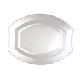 thumbnail image 1 of Party Essentials 20 Count Hard Plastic 10.5" Royalty Dinnerware Oval Dinner Plates, Clear, 1 of 5