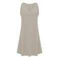 thumbnail image 2 of Maplenight Summer Dresses for Women Sleeveless V Neck Midi Dresses Casual Loose Beach Dresses,Sizes S-5XL, 2 of 4