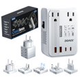 thumbnail image 1 of Convertidor de voltaje DOACE 350W 220V a 110V para viajes por Europa, 1 of 9