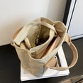 thumbnail image 3 of Handbag Women's Small Body Bag Fashion Mini Handbag Canvas Cross Body Bag Shoulder Bag-Khaki, 3 of 5