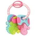 Nuby IcyBite Textured and Soothing Teether for Baby, Multicolor Keys on