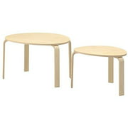 IKEA SVALSTA Nesting Tables, Set of 2, Birch Veneer 1826.26220.3026
