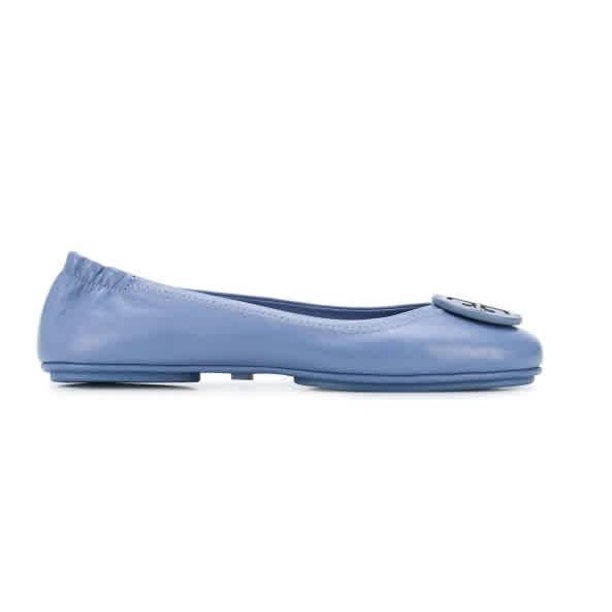 tory burch logo ballet flat